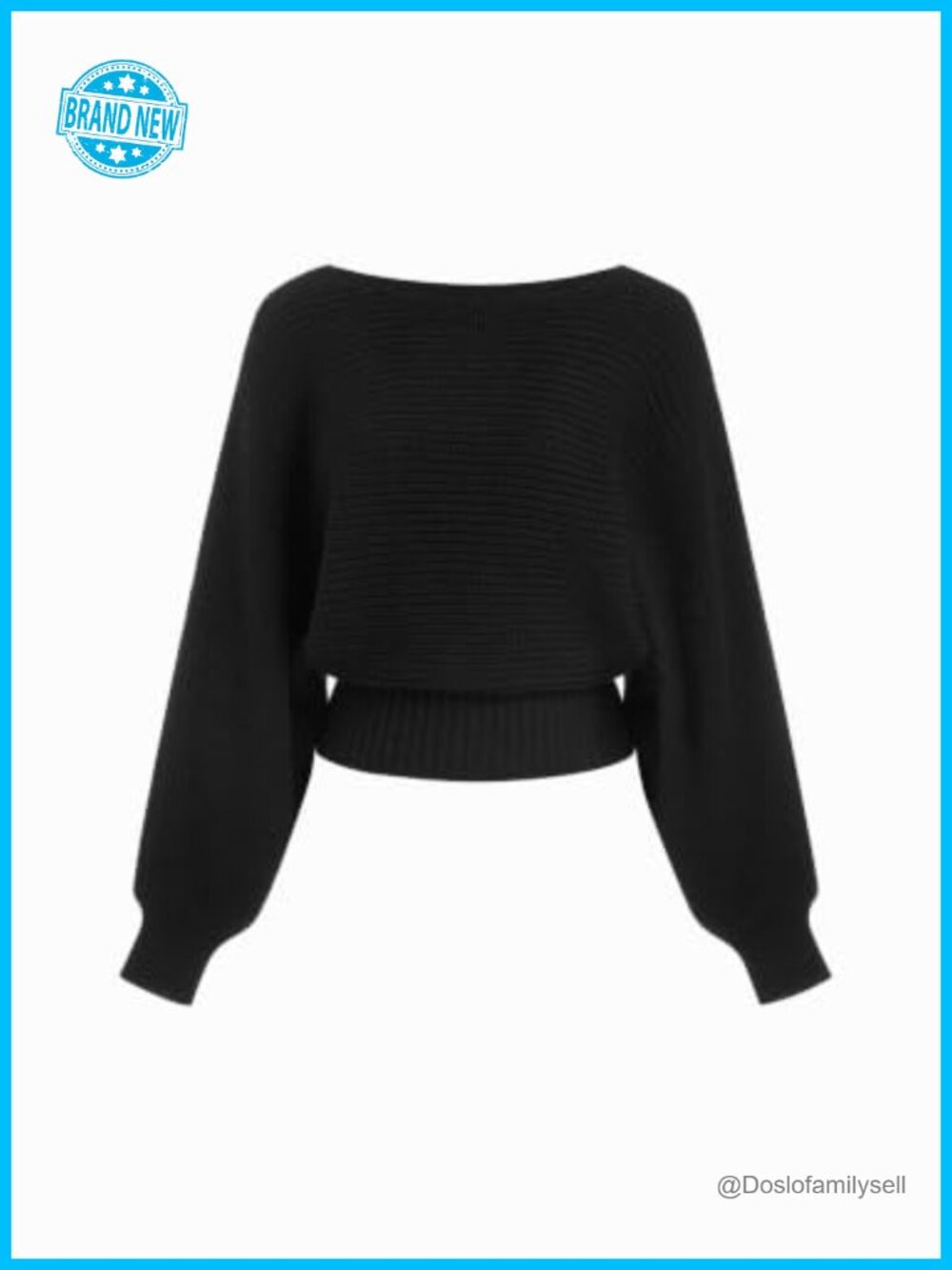 Women's Cropped Sweater Boat Neck Long Sleeve Pullover Lace Panel Knit